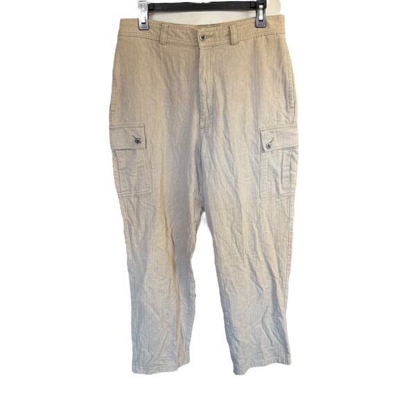 Vtg Y2K 90s Polo By Ralph Lauren Cargo Pants Military Gorpcore 33X32 Preppy Prep - Picture 1 of 10